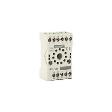 AS770 RELAY SOCKET DIN RAIL 11PIN SCREW - 1