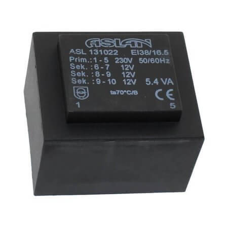 ASL131022 EI38/16,5/5,4VA-230V-3X12V TRAFO - 1