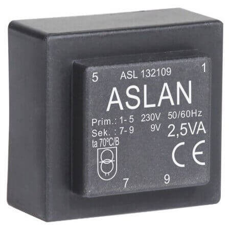 ASL132106 TRAFO DOKUMLU 2.5VA 6V EI38/7.5 - 1