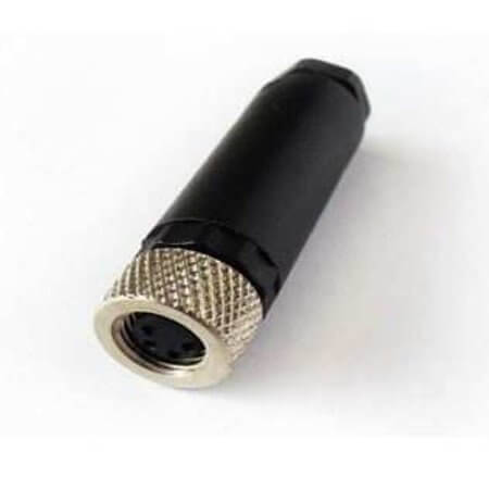 ASM08AF04001 CONNECTOR MICRO JACK M8 4P FEMALE ASSEMBLY TYPE - 1