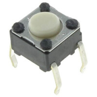 B3F-1000 SWITCH TACT 6.00x6.00 4.30mm 100gF THT V/T - 1