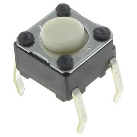 B3F-1000 SWITCH TACT 6.00x6.00 4.30mm 100gF THT V/T - 1