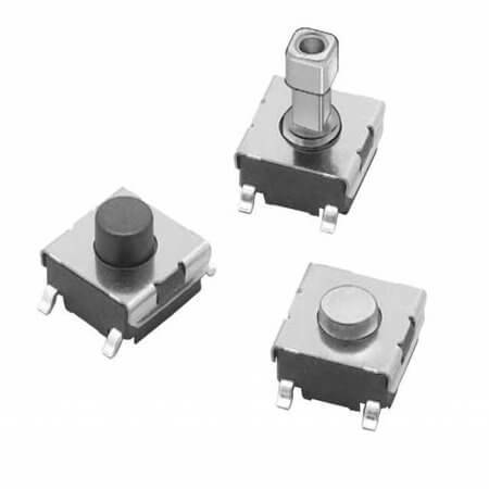 B3FS-1010P SWITCH TACT 6.00x6.00 4.30mm 100gF SMT V/T - 1