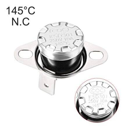 Bakelite KSD301 145 Degree Normally Open NC Temperature Controlled Switch Thermostat 250V 10A Temperature Control - 4