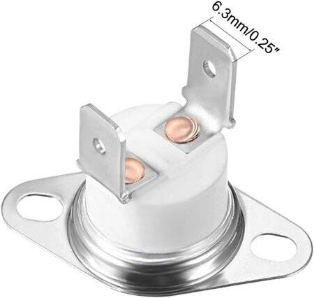 Bakelite KSD301 155 Degree Normally Closed NC Temperature Controlled Switch Thermostat 250V 10A Temperature Control - 3