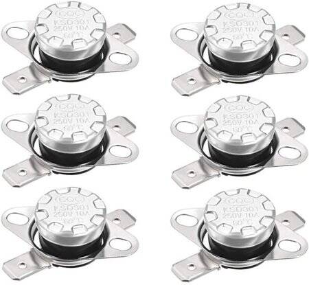 Bakelite KSD301 60 Degree Normally Open NC Temperature Controlled Switch Thermostat 250V 10A Temperature Control - 1