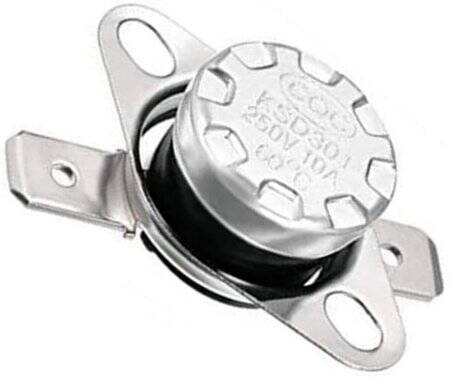 Bakelite KSD301 60 Degree Normally Open NC Temperature Controlled Switch Thermostat 250V 10A Temperature Control - 3