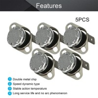 Bakelite KSD301 70 Degree Normally Closed NC Temperature Controlled Switch Thermostat 250V 10A Temperature Control - 3