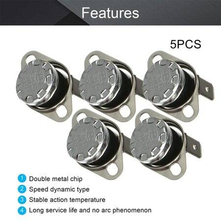 Bakelite KSD301 70 Degree Normally Closed NC Temperature Controlled Switch Thermostat 250V 10A Temperature Control - 3