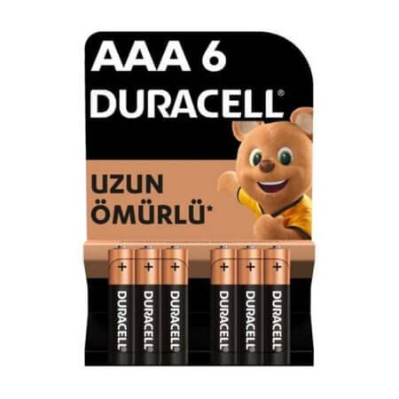 BASIC ALKALİN PİL AAA B6 ALKALİN PİL BASIC 1.5V AAA BLISTER 6LI - 1