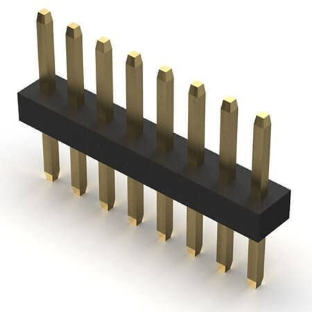 BC020-05-A-0200-0300-L-G PIN HEADER (1x5) 1.00mm THT V/T - 1