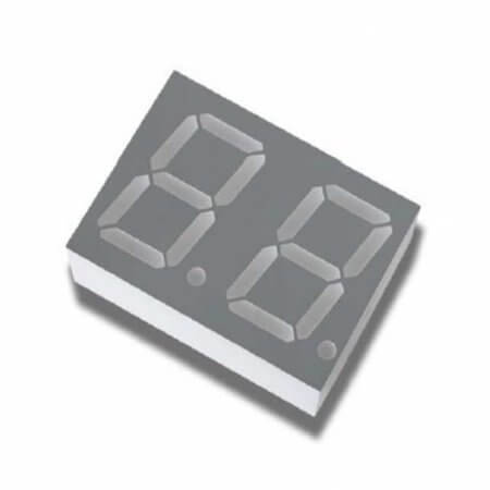 BD-A544RI LED DISPLAY 7 SEGMENT 2DIGIT 14.2MM (+) RED - 1