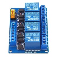  BESTEP 4 Channels 3V Relay Module High And Low Triggering - Blue Plate - 1