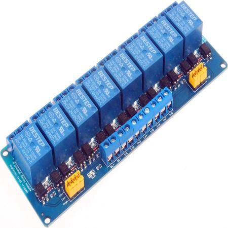  BESTEP 8 Channels 3V Relay Module High And Low Triggering - Blue Plate - 1