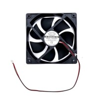 Beyaz 12025 12V DC Led Sessiz Çift Diyaframlı Sessiz Egzoz Fan 15 Işıklı Boyut:120x120x25mm - 1