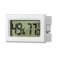 Beyaz FY-11 Mini Dijital LCD Çevre Isısı Termometresi DIY Pilli - 1