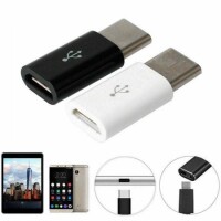 Beyaz Mikrodan Tip C Şarj Aleti Konnektörlerine Tip-C Adaptör - 2