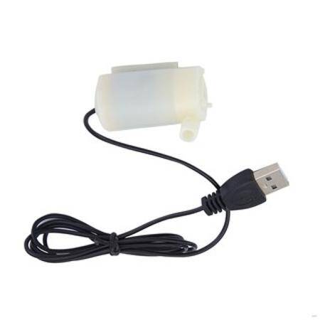 Beyaz Sessiz USB'li Mini Dalgıç Pompa DC 3-5V - 4