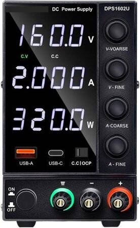 Beyaz WPS1602B 160V 2A DC Ayarlı Güç Kaynağı 220V EU Fişli - 2