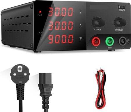 Beyaz WPS305B 30V 5A DC Ayarlı Güç Kaynağı 110V US Fişli - 3