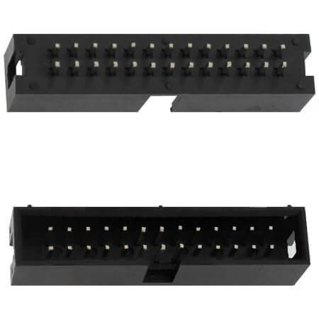 BH-2X13-2.54-S BOX HEADER 26PIN(2x13) 2.54mm THT V/T MALE BLACK - 1