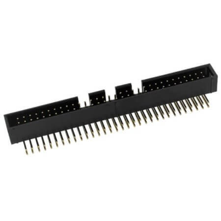 BH-64P-R CON. BOX HEADER 2.54MM 64PIN(2x32) THT R/A H:9.00 - 1