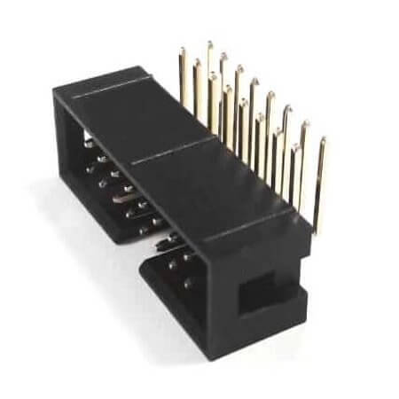 BH1R-16GBOOA-U BOX HEADER 16PIN(2x8) 2.54mm THT R/A MALE BLACK - 1