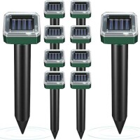 Big Square Ultrasonic Solar Powered Mole Repeller - 1