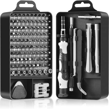 Black 115 in 1 Multi-Purpose Screwdriver Set - Plastic Box - 1