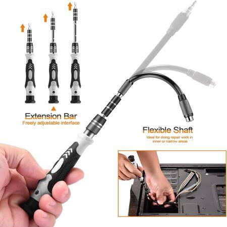 Black 115 in 1 Multi-Purpose Screwdriver Set - Plastic Box - 4