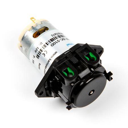 Black 12V Silicone Tube Liquid Pump ID:3mm-OD:5mm- 19-100 mL/Min. - 11