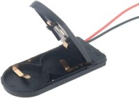 Black 2x 6V Button Battery Box CR2032 LIR203 - 2
