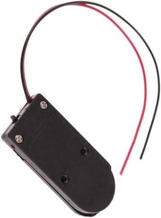 Black 2x 6V Button Battery Box CR2032 LIR203 - 5