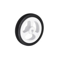 Black 3PI MiniQ Car Whell Tyre 34mm For N20 Motor - 1