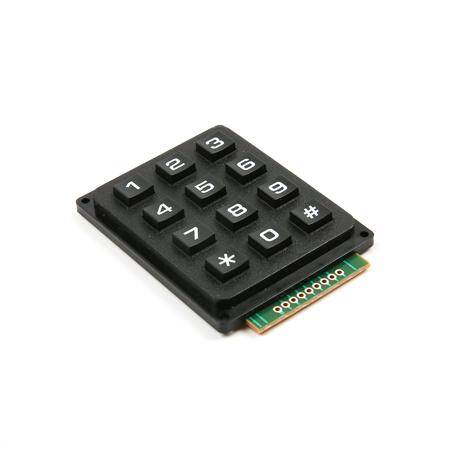 Black 3x4 Keyboard - 2