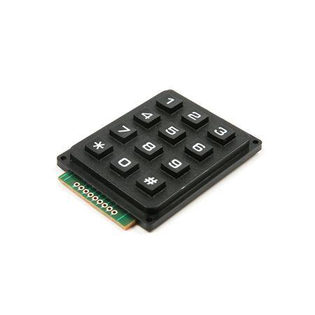 Black 3x4 Keyboard - 3