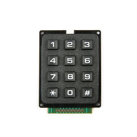 Black 3x4 Keyboard - 7