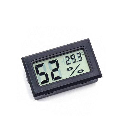 Black FY-11 Mini Digital LCD Environment DIY Thermometer With Battery - 2