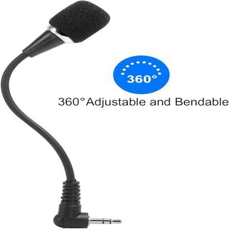 Black High Quality Mini 3.5mm Microphone - 5