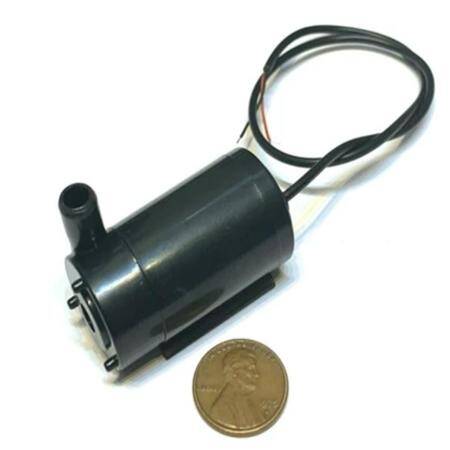 Black Mute Sounds Mini Submersible Pump DC 3-5V - 2