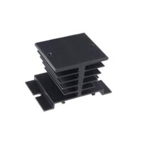 Black Single Phase Solid State Relay SSR Heat Sink Base Small Type Heat Radiator For 10A To 40A Size:80x50x50MM - 2