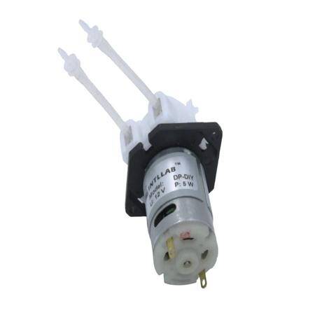Black Type L 12V Silicone Tube Liquid Pump ID:3mm-OD:5mm- 19-100 mL/Min. - 1