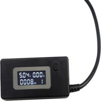 Black USB Tester Current DetecTor And Voltmeter With LCD Screen MoniTors Mobile Power Capacity Electrostatic Bag Packing - 2