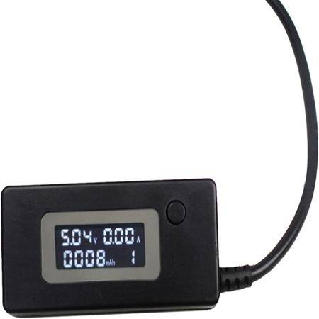 Black USB Tester Current DetecTor And Voltmeter With LCD Screen MoniTors Mobile Power Capacity Electrostatic Bag Packing - 2