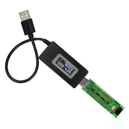 Black USB Tester With Load Current DetecTor And Voltmeter With LCD Screen MoniTors Mobile Power Capacity Without Packing - 1