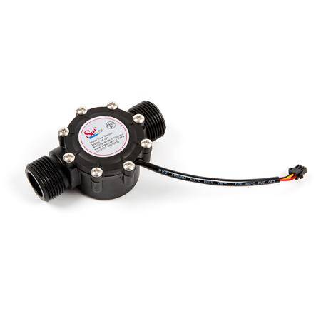 Black Water Flow Sensor (Sea) YF-G1 Flowmeter DN25 2-100L/min 5-24V - 1