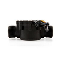 Black Water Flow Sensor (Sea) YF-G1 Flowmeter DN25 2-100L/min 5-24V - 7