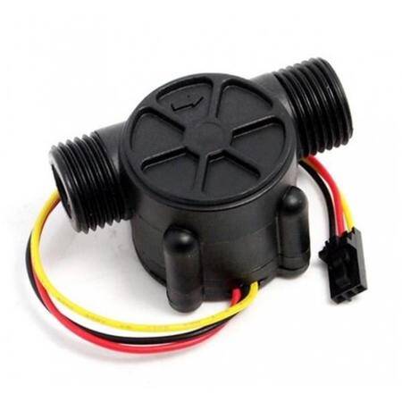 Black Water Flow Sensor (Sea) YF-S201B Flowmeter G1/2 1-30L/min 5-15V - 1