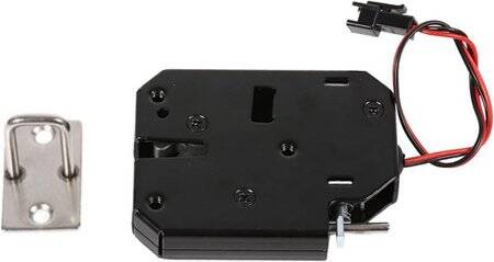Black XG-07E DC5V 1-2A Small Locker Electromagnetic Lock Size:50x40x10mm - 1