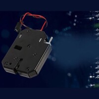 Black XG-07E DC5V 1-2A Small Locker Electromagnetic Lock Size:50x40x10mm - 2